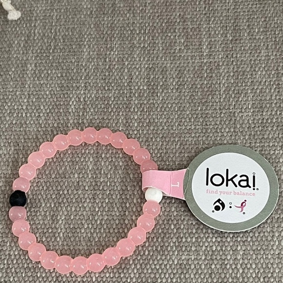 NWT Hello Kitty + Lokai Duo | Sanrio Cosmetic Bag/Makeup Pouch | Energy Bracelet - Picture 4 of 7